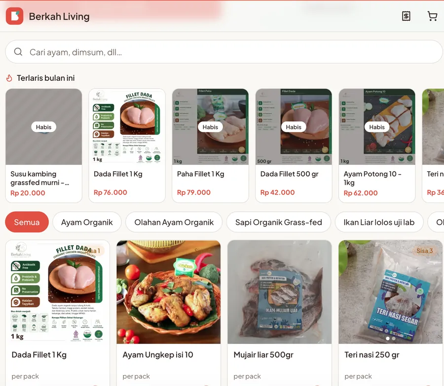 Katalog toko BerkahLiving (web)