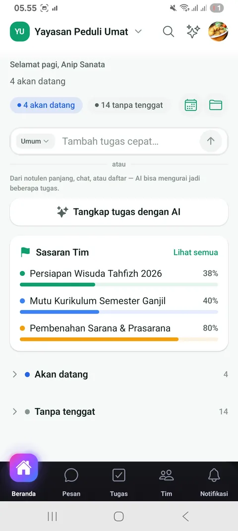 Beranda Timwok (mobile)
